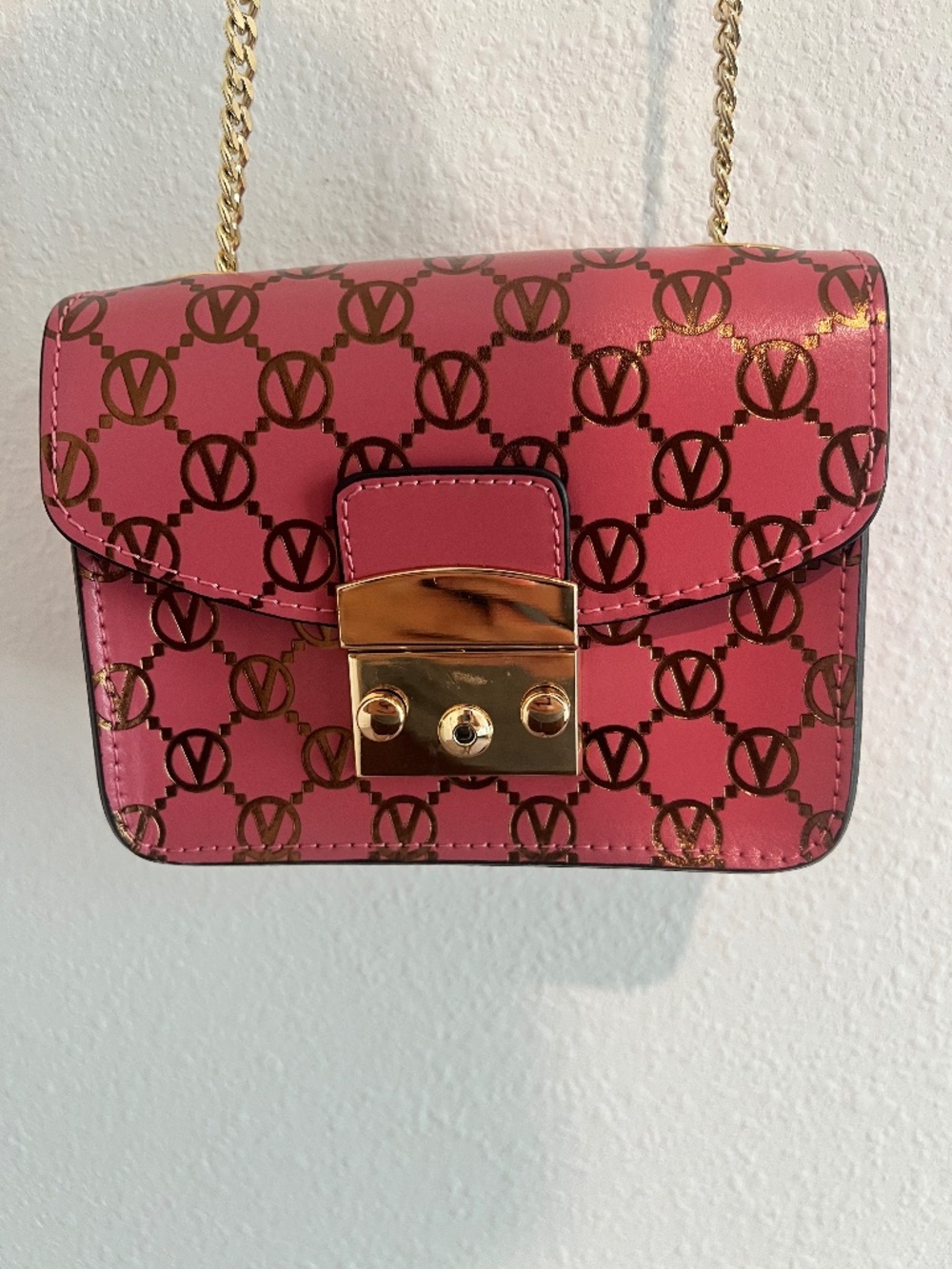 Valentino by Mario Valentino Bijou Monogram Leather Crossbody